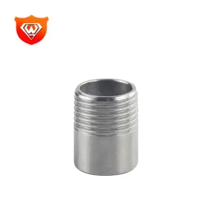 Wholesale Pipe Fittings Female Thread Water stainless steel 304 316 pipe fitting barrel no hole nipple