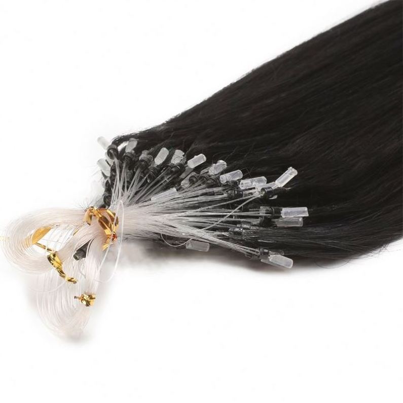 New Design Curly Micro Link Hair Extensions For Wholesales