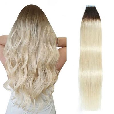 ISWEET burmese raw virgin hair tape in brazilian human hair extensions european invisible 100human hair peruvian hai