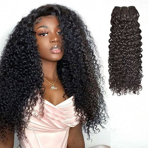 Cheap peruvian hair vendor 10a grade kinky curly virgin human hair bundle with closure, cabello humano brazilian hair weaves