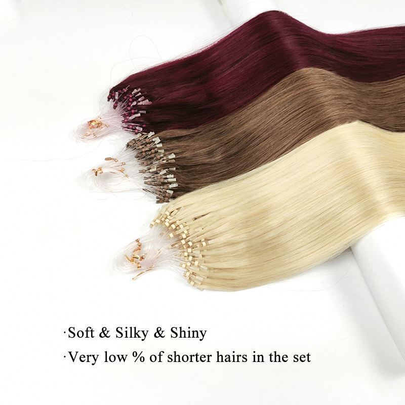 New Design Curly Micro Link Hair Extensions For Wholesales