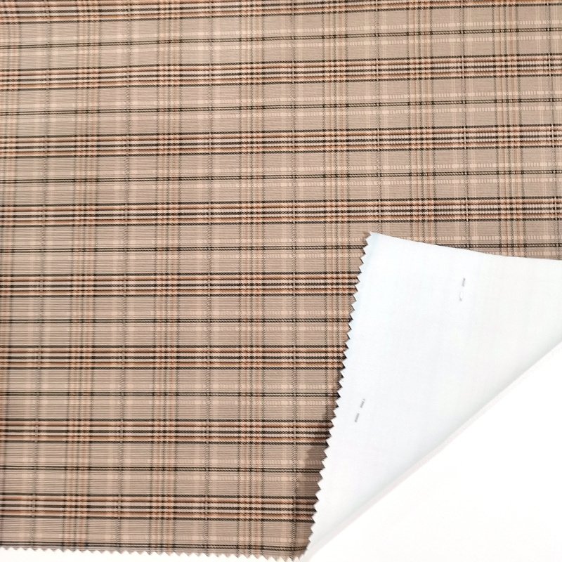 China Supplier Customized Classical Plaid Pattern Polyester Spandex Scuba Suede Fabric For Clothing