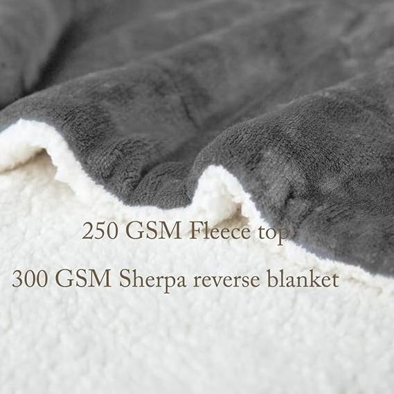 wholesale Super Soft Warm Double Layer heavy plush lamb wool throw blanket thick flannel fleece sherpa blankets for winter