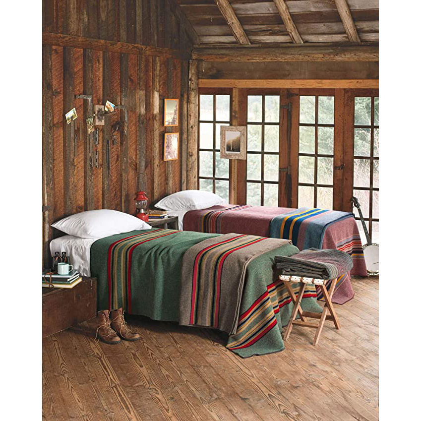 Factory Direct Price blanket Or similar 30% 70%  100% Wool Blankets Printed Native Wool Blanket