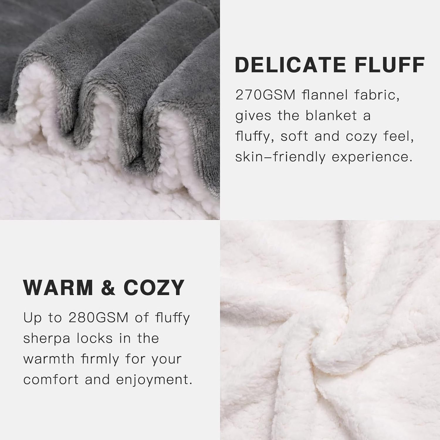 Custom Sherpa Blanket Flannel Soft Fleece Warm Sherpa Throw Blanket For Winter