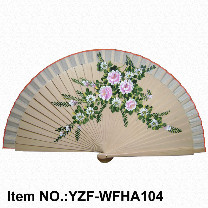 Factory direct factory price Made in China Spanish wooden hand fan