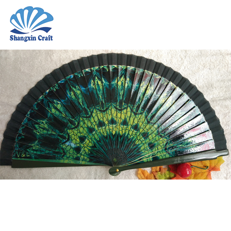 Factory direct wholesale and cheap wood fan spanish wooden hand fans Hot Sale On Line