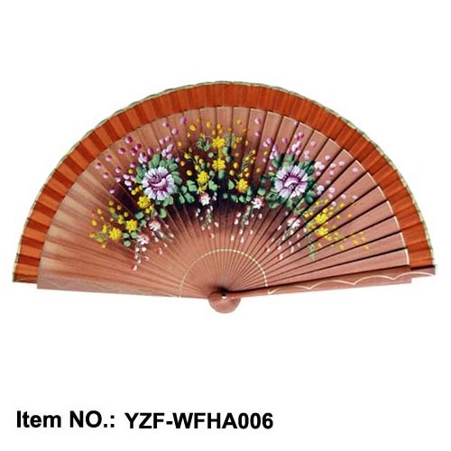 Customized professional good price of wooden spanish fans hand for weddings bulk with best