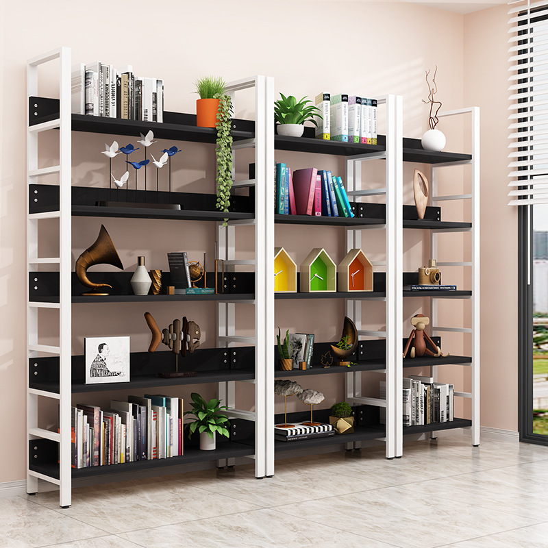 New Design Modern Multi-layer Optional Display Racks Industrial Office Bookshelf with Baffle