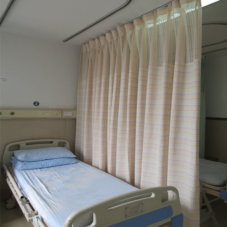 100% Polyester Material Hospital Curtain Fabric For Hospital Cubicle Curtains