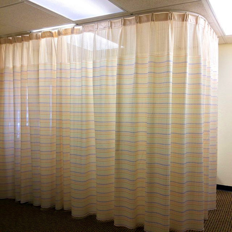 100% Polyester Material Hospital Curtain Fabric For Hospital Cubicle Curtains