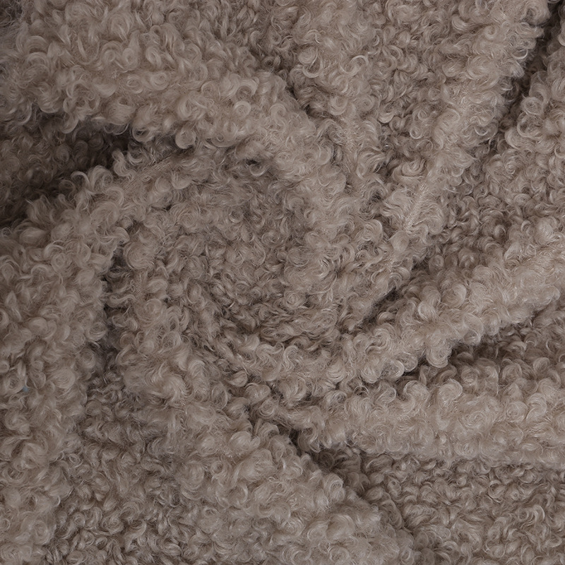 High Quality Warm Curly Fur Lamb Wool Sherpa Fleece Fabric for Blanket Hoodies