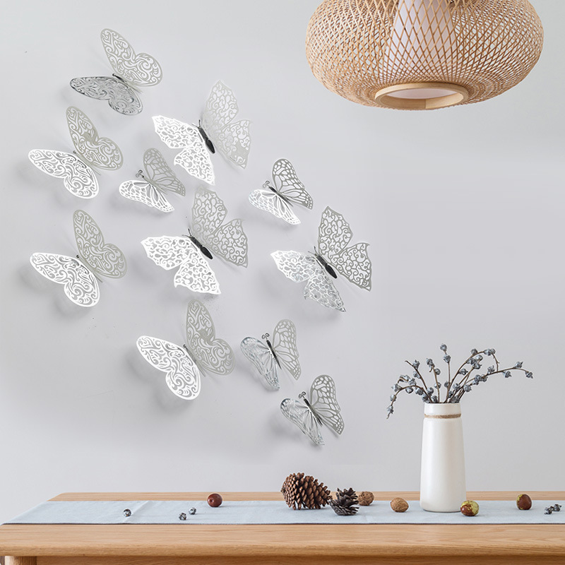 New wedding party living room decorative panels luxury butterfly decorations for wall