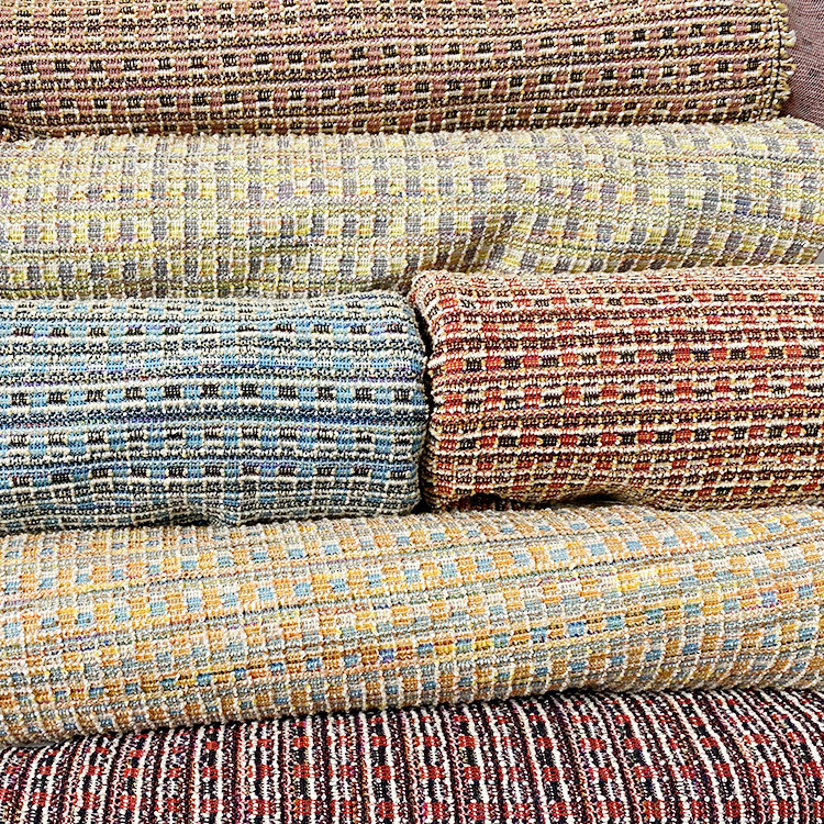 Harvest polyester cotton rayon  spandex stretch boucle fabric tweed jacquard fabric for garment