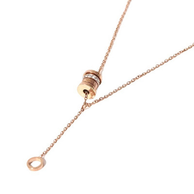 Titanium steel necklace wholesale necklace stainless steel non fading necklace 18k rose gold clavicle chain