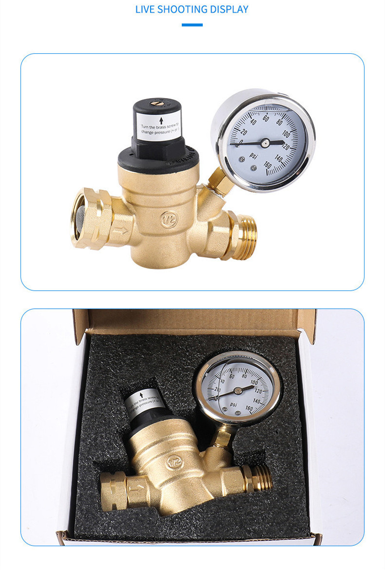 Adjustable table lead-free RV pressure relief valve brass pressure relief valve