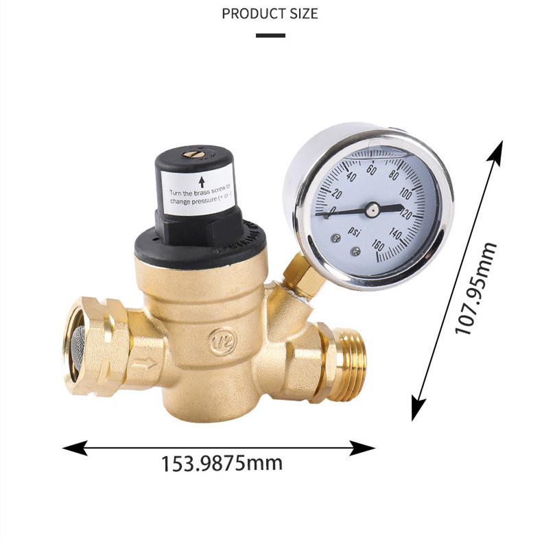 Adjustable table lead-free RV pressure relief valve brass pressure relief valve