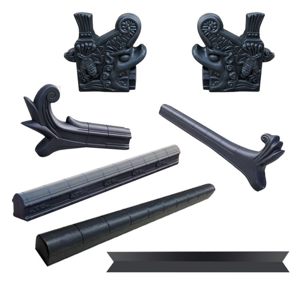 Traditional House Roofing Sheet Building Materials Chinese Antique plastic  Roofing Chinese Style Roof Tiles