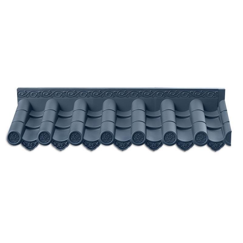 Synthetic Resin Roof Tile Chinese-style Antique Arc Roof Sheet Tiles Impact Resistance ASA Roofing Sheet