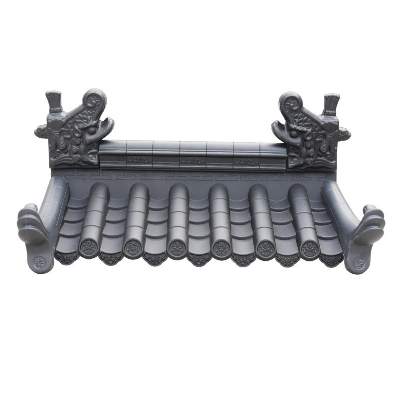 Synthetic Resin Roof Tile Chinese-style Antique Arc Roof Sheet Tiles Impact Resistance ASA Roofing Sheet