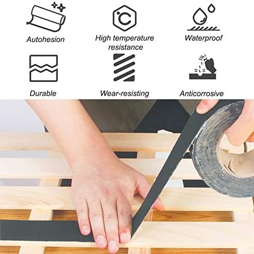 5cm x 50FT Self Adhesive Waterproof Beams Board Flashing Butyl Protective Deck Butyl Joist Tape