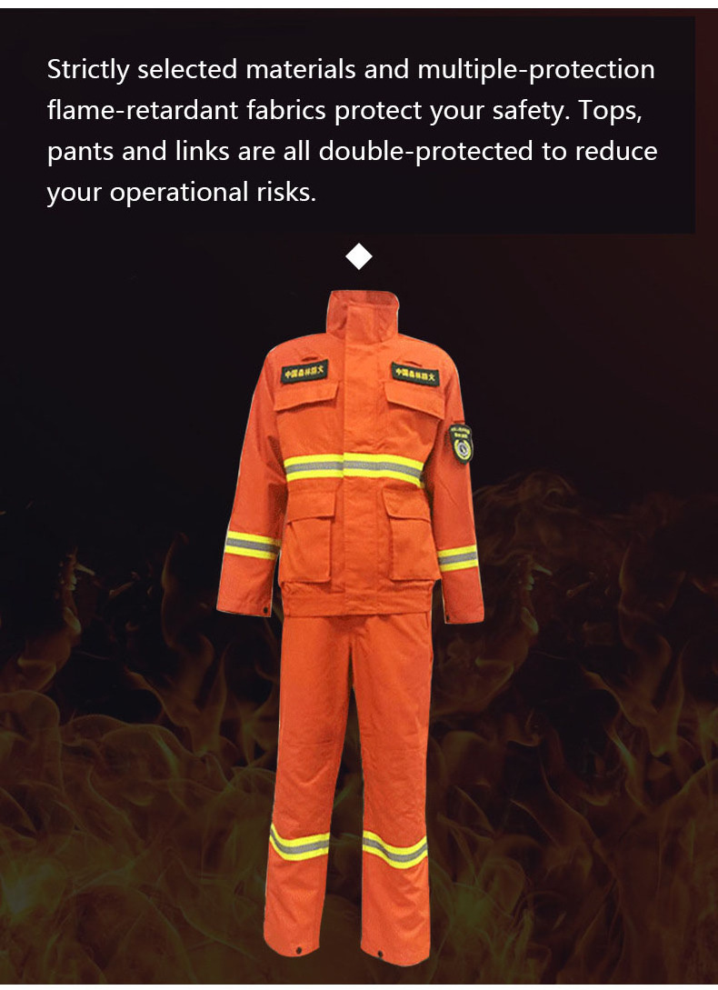 Wholesale fire retardant clothing fire fighting clothing fire emergency rescue aramid flame retardant clothing