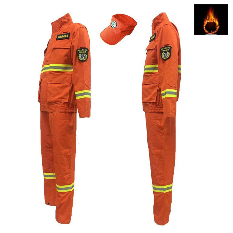 Wholesale fire retardant clothing fire fighting clothing fire emergency rescue aramid flame retardant clothing