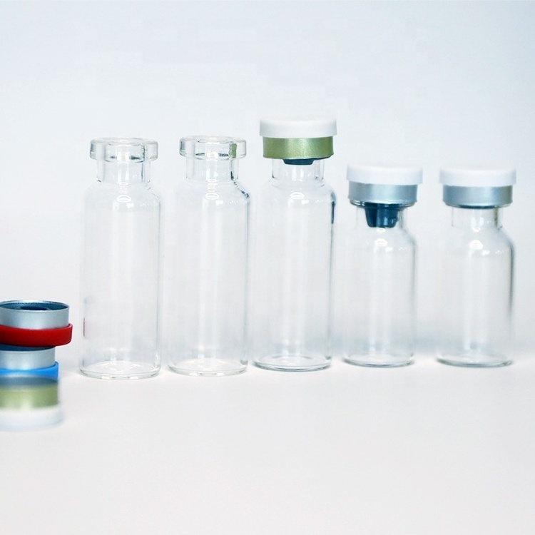 High quality airtight 1ml 2ml 5ml 10ml sterile Glass Vial With Aluminum Cap Bottle for injection