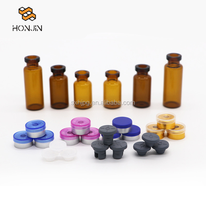 High quality airtight 1ml 2ml 5ml 10ml sterile Glass Vial With Aluminum Cap Bottle for injection