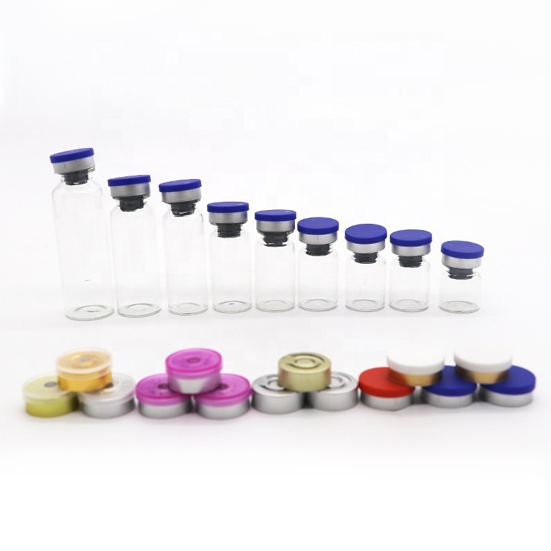 High quality airtight 1ml 2ml 5ml 10ml sterile Glass Vial With Aluminum Cap Bottle for injection