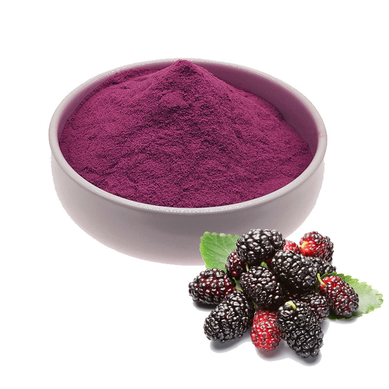 Mulberry Extract Powder, Derived from Fresh Mulberry Fruits, Directly from the Factory