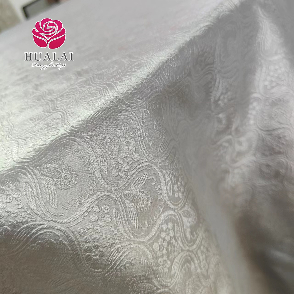 luxury cheap polyester 60 inch round fabric floral macrame table clothes roll for weddings decorations restaurant linen table