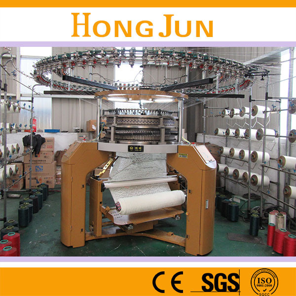 Sinker Electronic Jacquard Knitting Machine with needle opener for Net Jacquard patterns