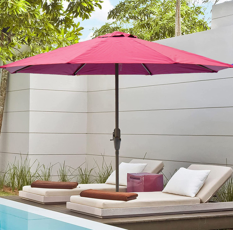 HomeCome Garden Parasol Waterproof Outdoor Patio Umbrella With Base