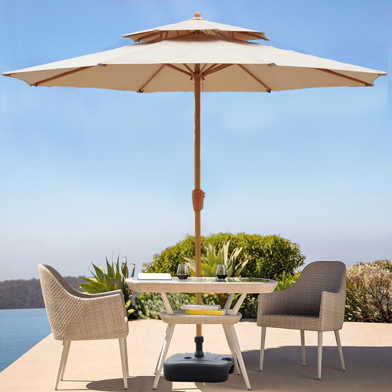 HomeCome Garden Parasol Waterproof Outdoor Patio Umbrella With Base