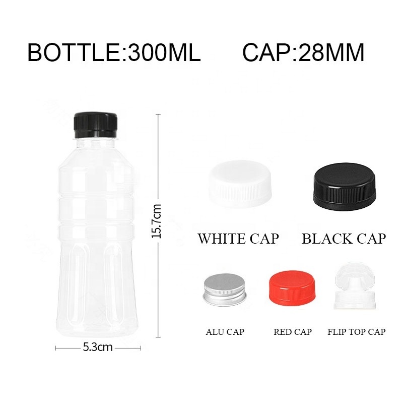 1000ml Empty Plastic Juice Bottles With Caps  Beverage Containers PET water Bottles