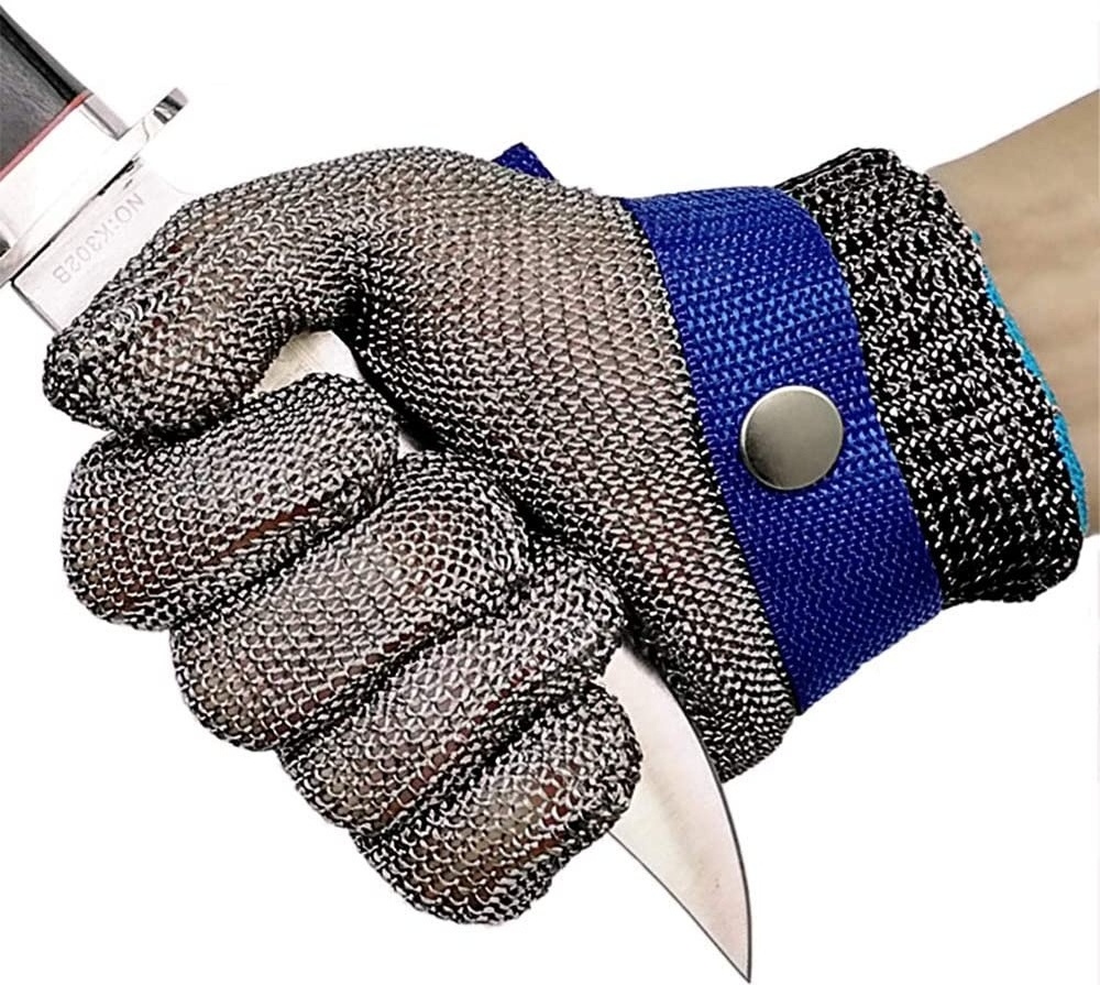 Level 9 Durable Cut Resistant Glove Stainless Steel Wire Metal Mesh Rustproof Butcher Kitchen Safety Work Glove