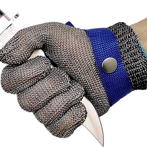 Level 9 Durable Cut Resistant Glove Stainless Steel Wire Metal Mesh Rustproof Butcher Kitchen Safety Work Glove