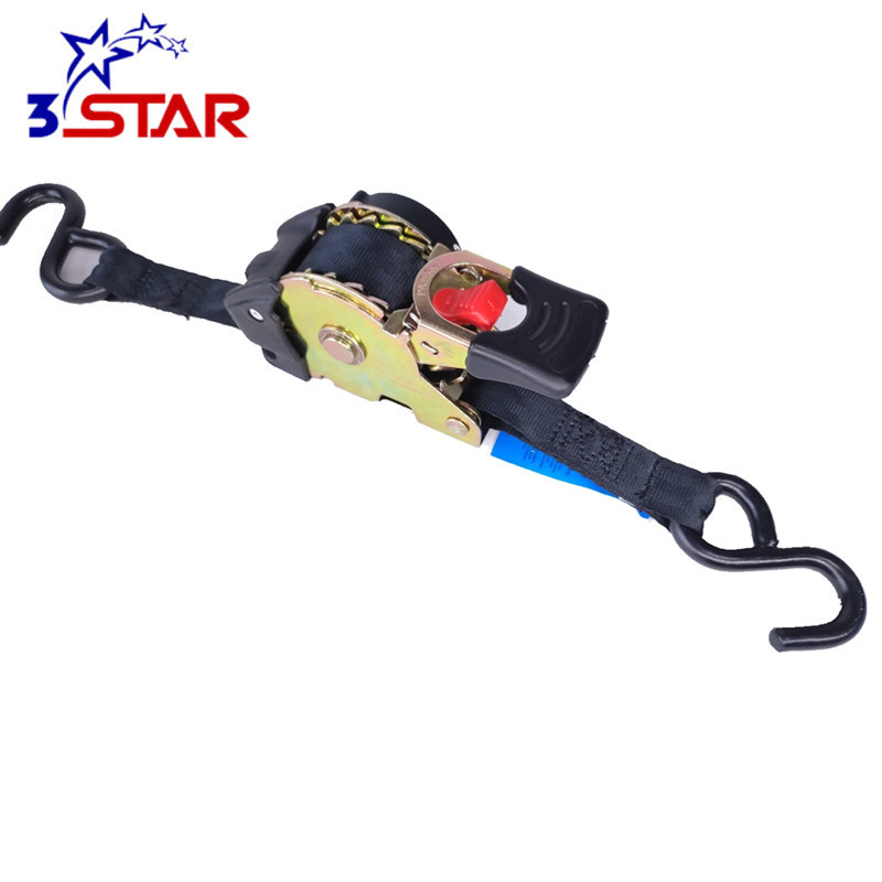 pp/pe auto retractable ratchet tie down straps