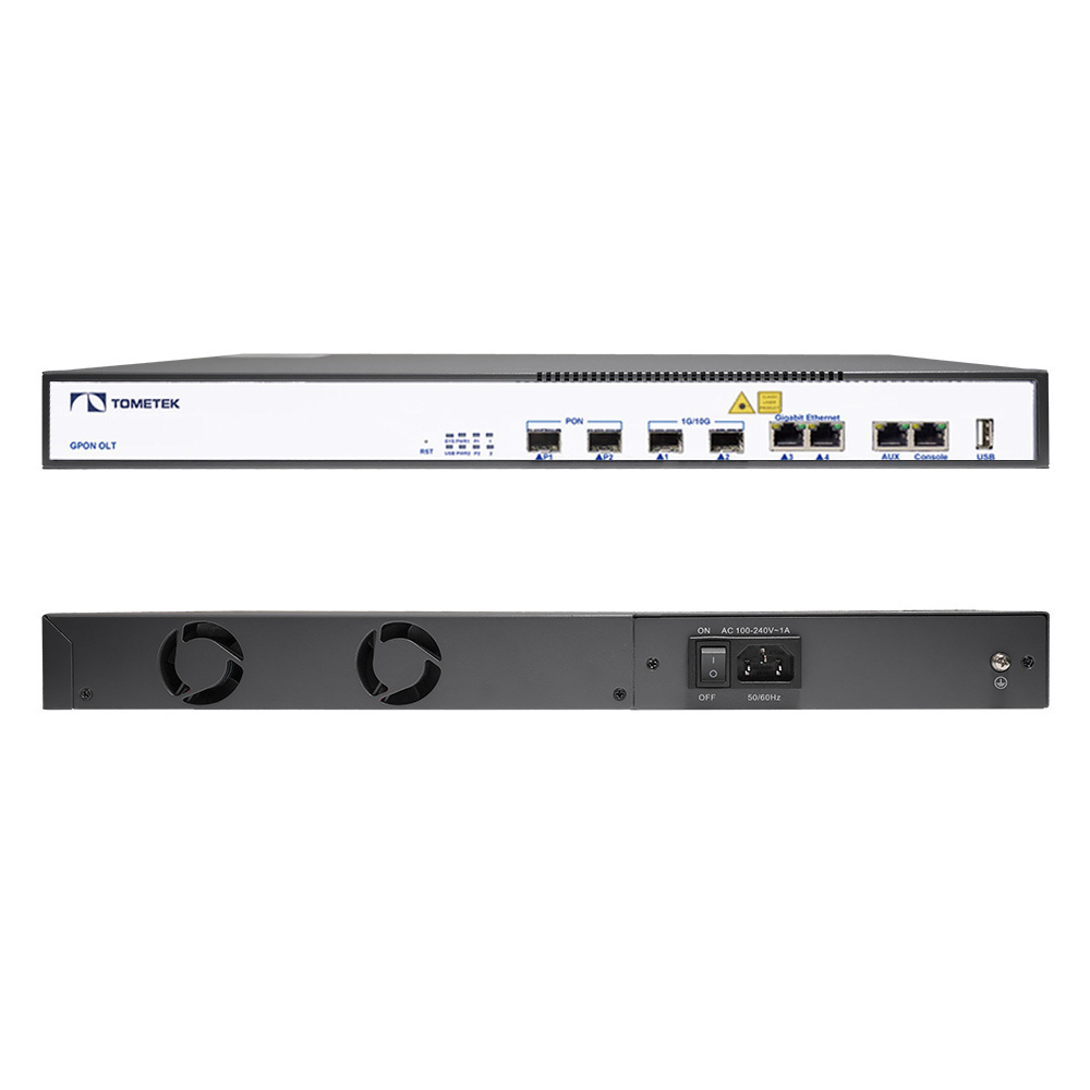 2 Port OLT GPON 10G SFP Outdoor Ftth Fttx Mini GPON OLT