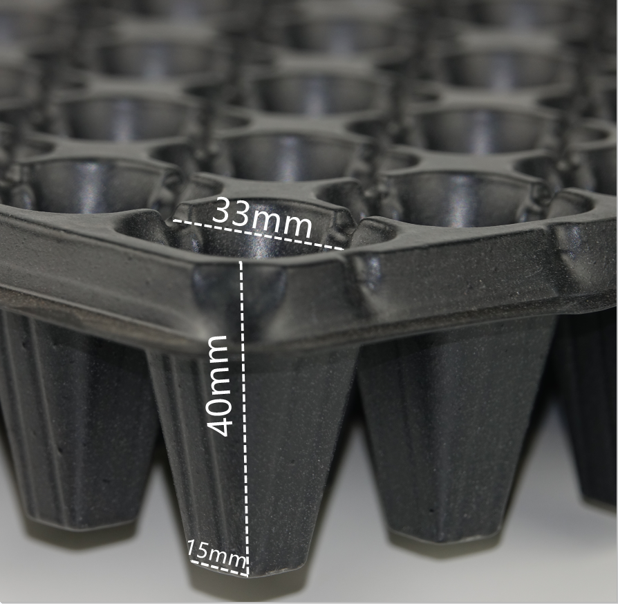 PS PVC plastic 50mm 60mm tall seed trays planting microgreen seedling