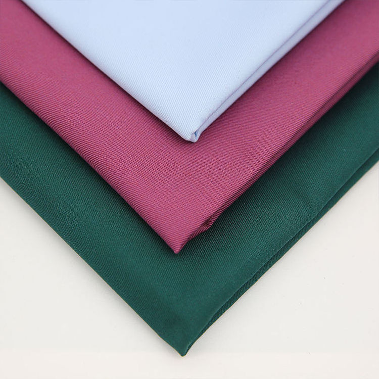 CVC 60/40 21*21 108*58 Twill 3/1 woven medical wear fabric with dyeing cotton polyester garment fabric