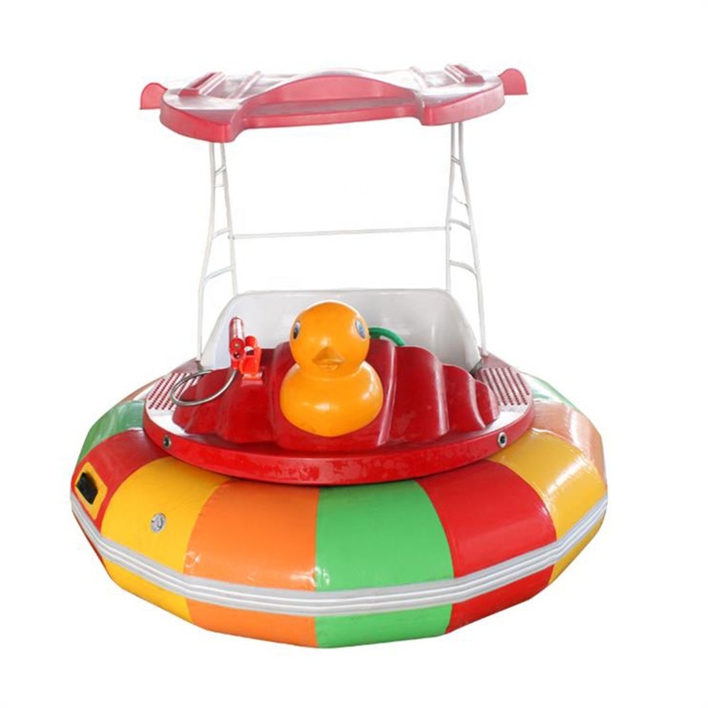 Animal shape water toys battery electric motorized inflatable kids bumper boat for sale Water Playing Game