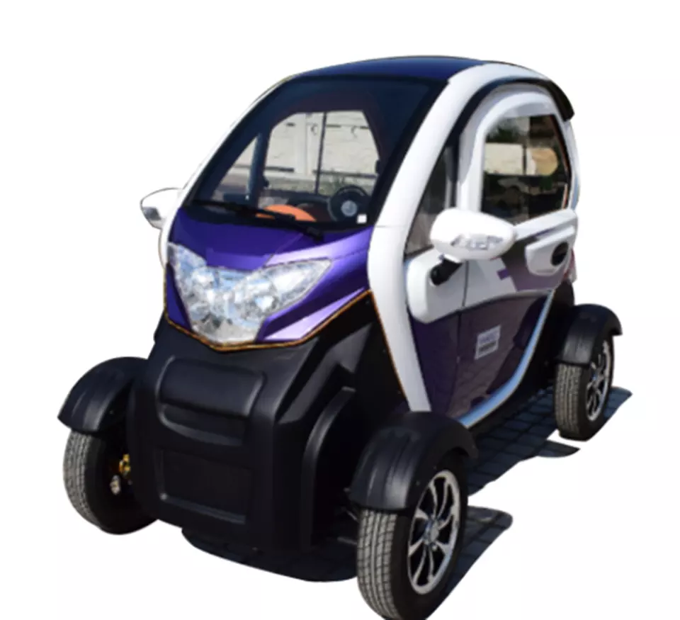 HYw New Energy Electric Mini Car USA Street Legal Sport Cars 2 Seat 2 Person 4 Wheel Micro Electric Car For Seniors