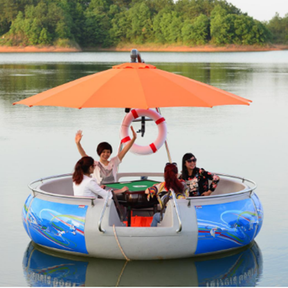 Electric pleasure boat BBQ BBQ boat 6 or 8 people round yacht factory direct sale sightseeing tour boat