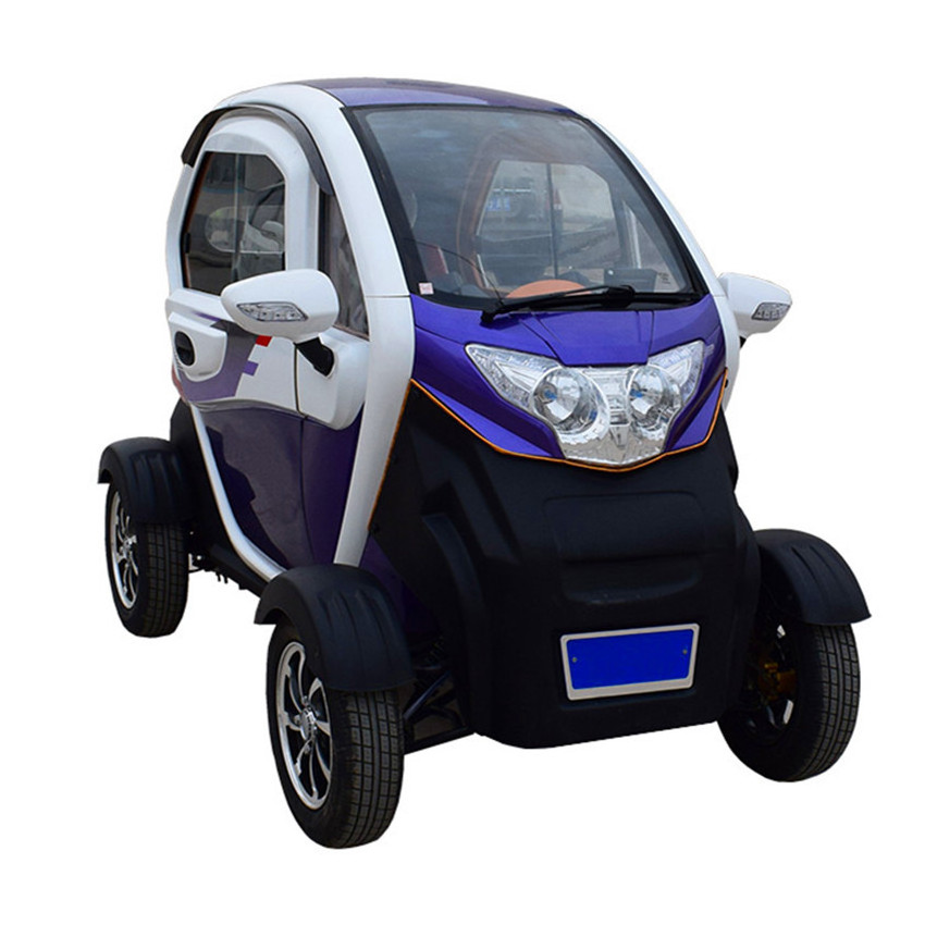 High quality left steering four wheel car with low speed and saving energy mini electric car