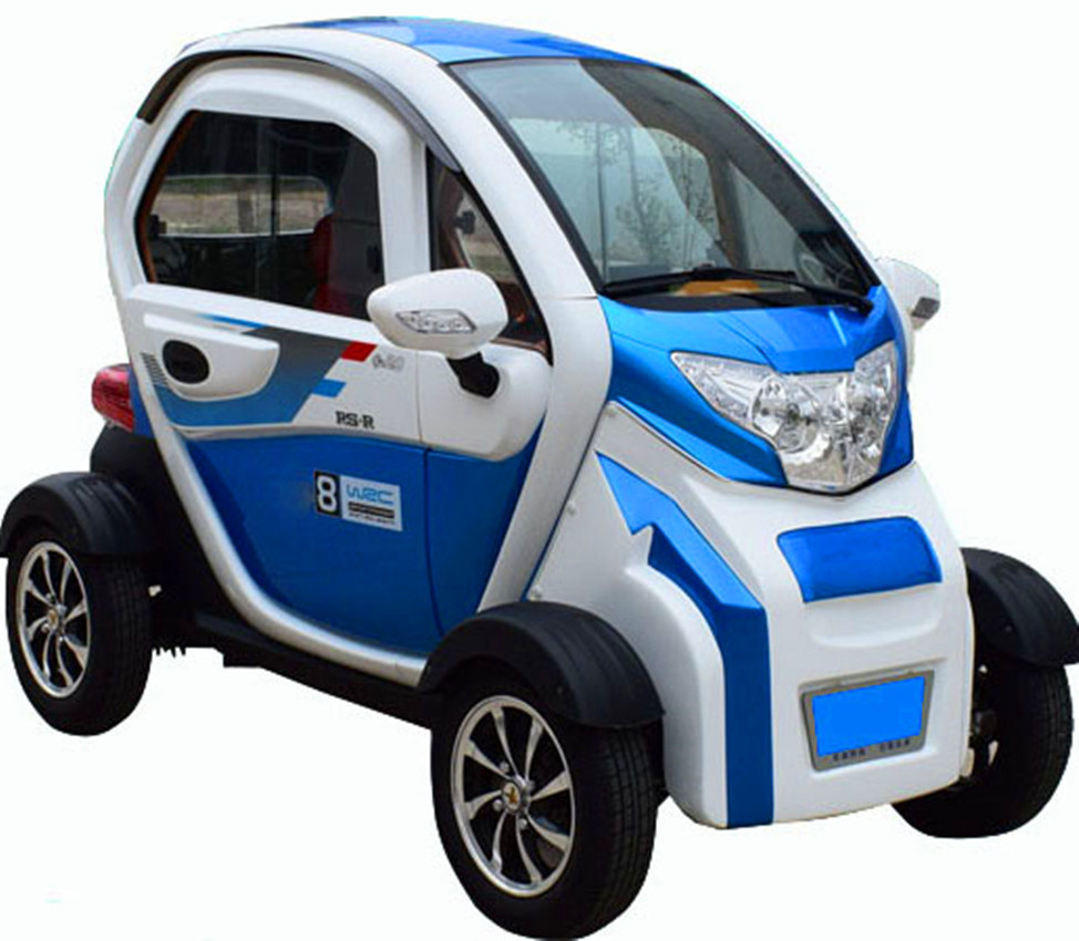 High quality left steering four wheel car with low speed and saving energy mini electric car