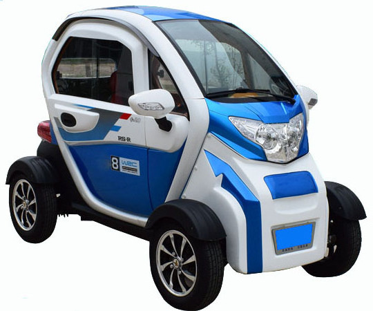 High quality left steering four wheel car with low speed and saving energy mini electric car