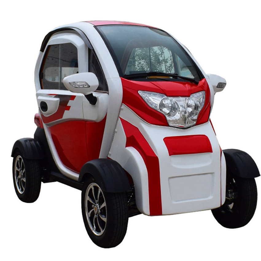 High quality left steering four wheel car with low speed and saving energy mini electric car