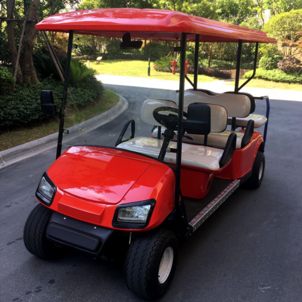 Cheap 6-seater scenic golf cart electric four wheeler mini scooter sightseeing car